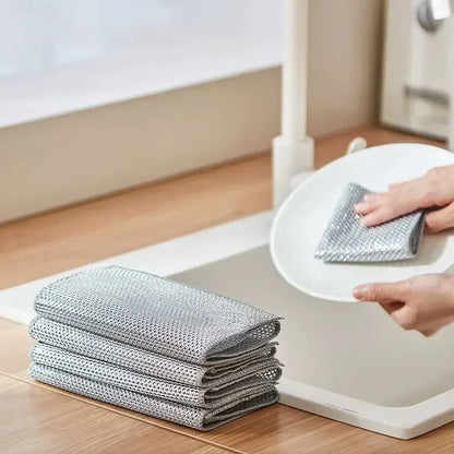 Pano de limpeza aço premium 10 peças