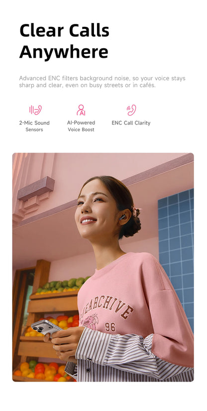 Fone de ouvido sem fio