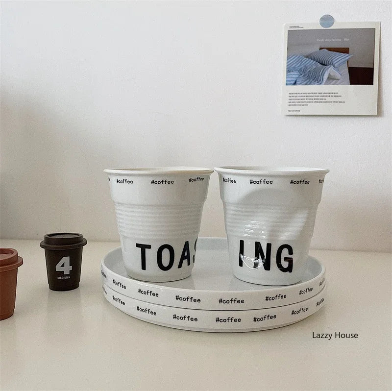 Caneca de café estilo coreano de 200ml