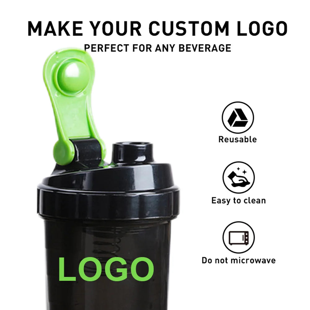 Garrafa Shaker de 3 Camadas