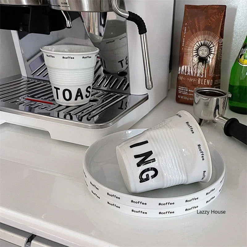 Caneca de café estilo coreano de 200ml