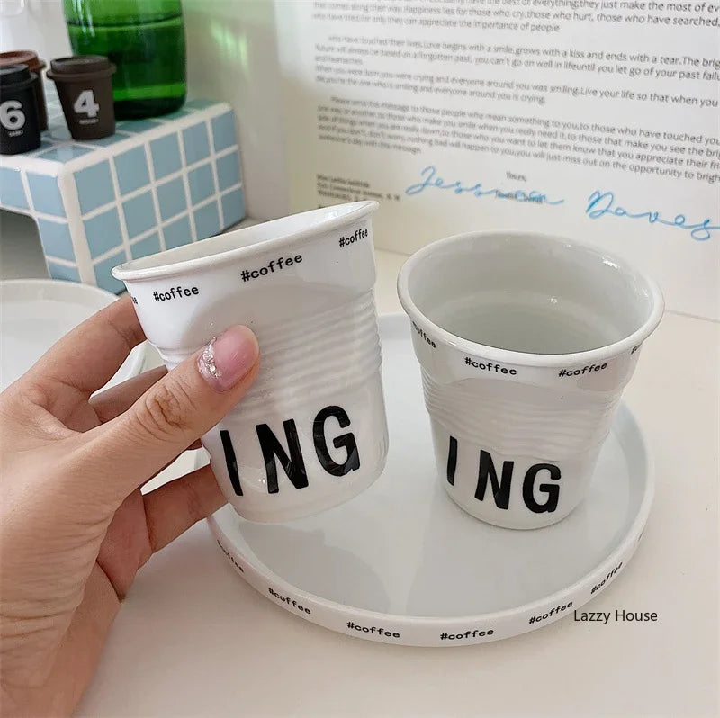 Caneca de café estilo coreano de 200ml