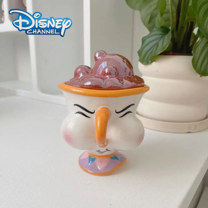 Caneca de cerâmica Disney Bela e a Fera com tampa