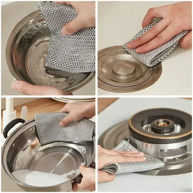 Pano de limpeza aço premium 10 peças